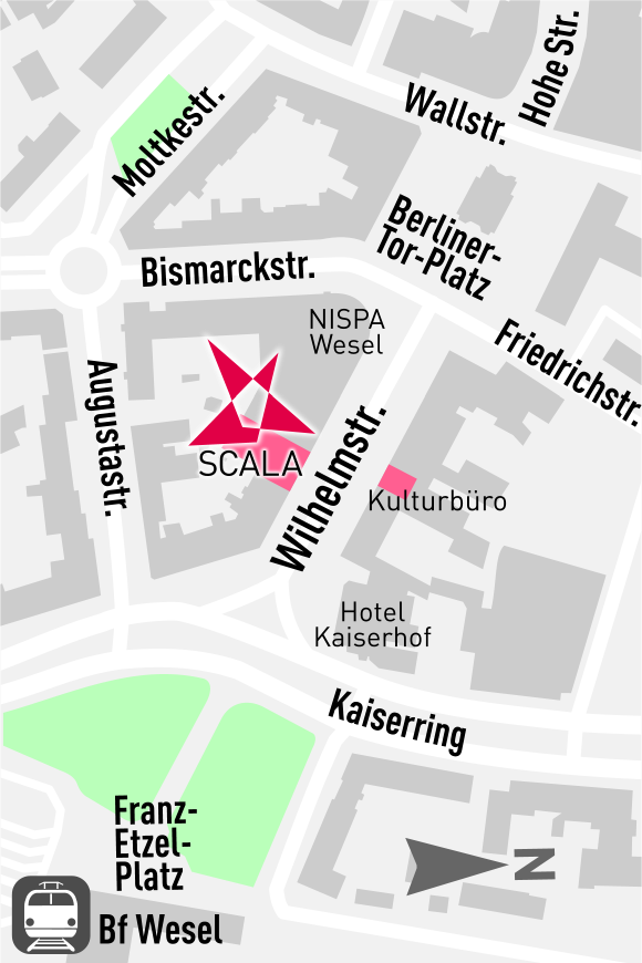 Das SCALA in der Weseler Innenstadt